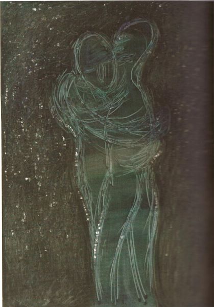 Hug, 2000, Acrylic Ink on paper, 108x79cm